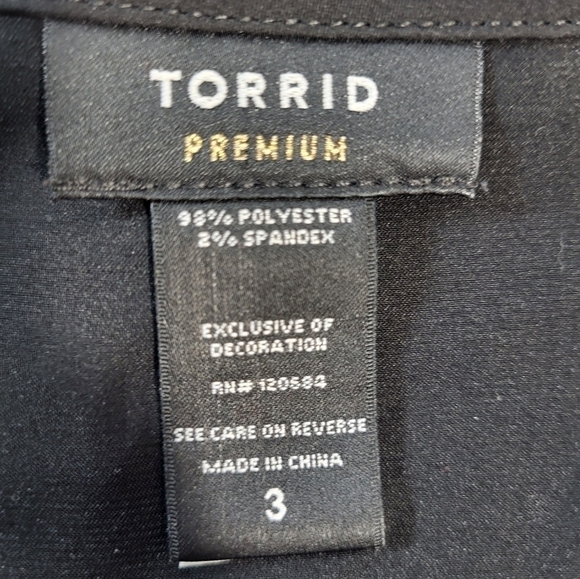 Torrid Sleeveless Black Sequin Blouse - Picture 4 of 7